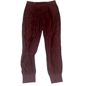 ATM Maroon Silk Jogger Pants S